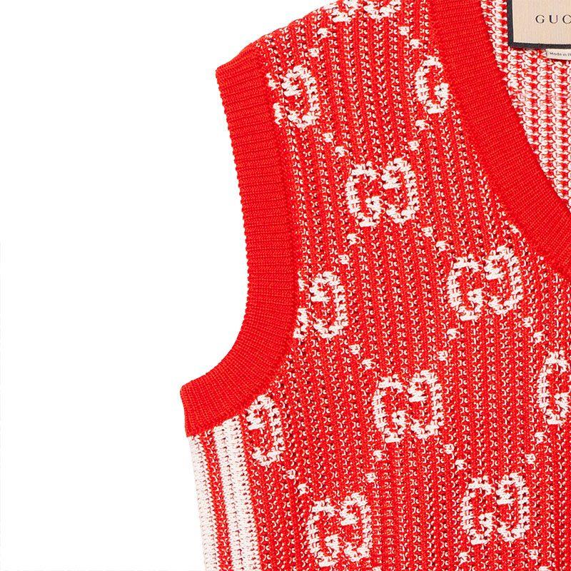 GUCCI Gg Jacquard Knitted Vest 752543XKDF86367
