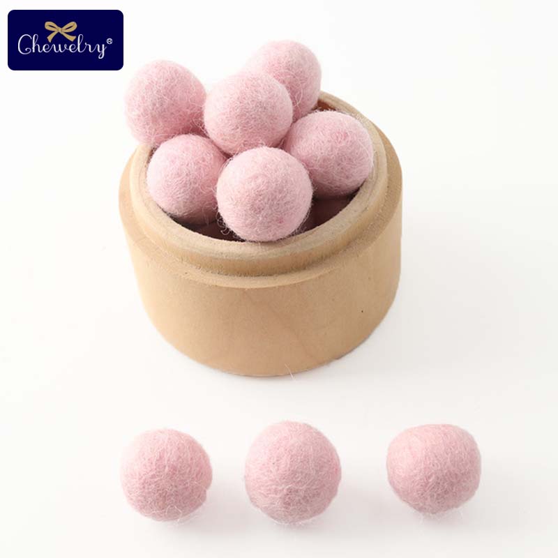 100Pcs 20Mm 100% Wool Felt Balls Diy Balls Hanging Accessories Candy Color Pom Pom Ball For Kids Party Crafts Children'S Toys