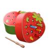 Wooden Magnetic Interactive Toys Strawberry Apple Shaped Preschool Learning Toys  For Toddlers