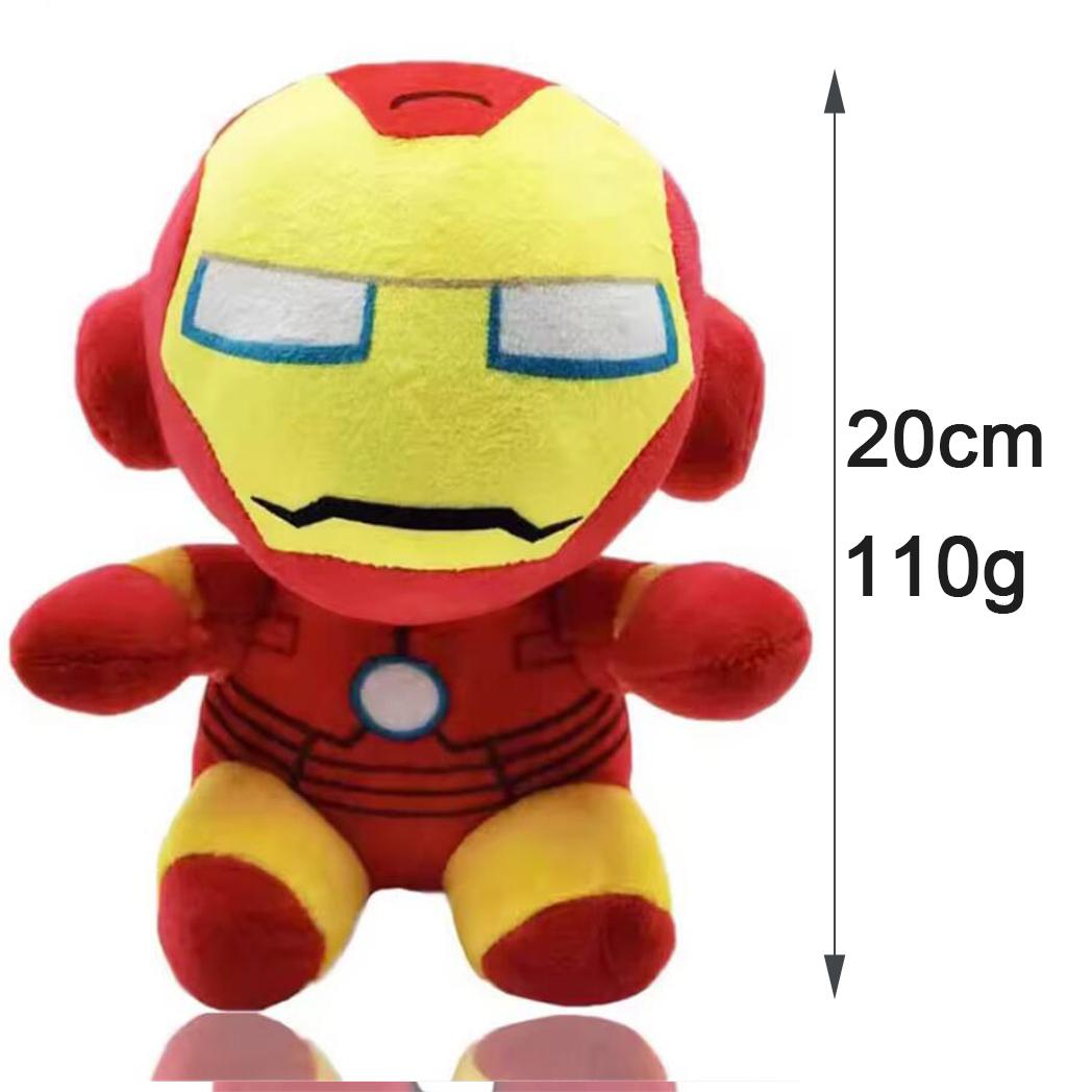 

20см Плюшевая игрушка Marvel Мстители Человек-паук Капитан Америка Железный человек Халк Черная Пантера Грут Мультяшная Милая Плюшевая Кукла Детские Подарки 20cm