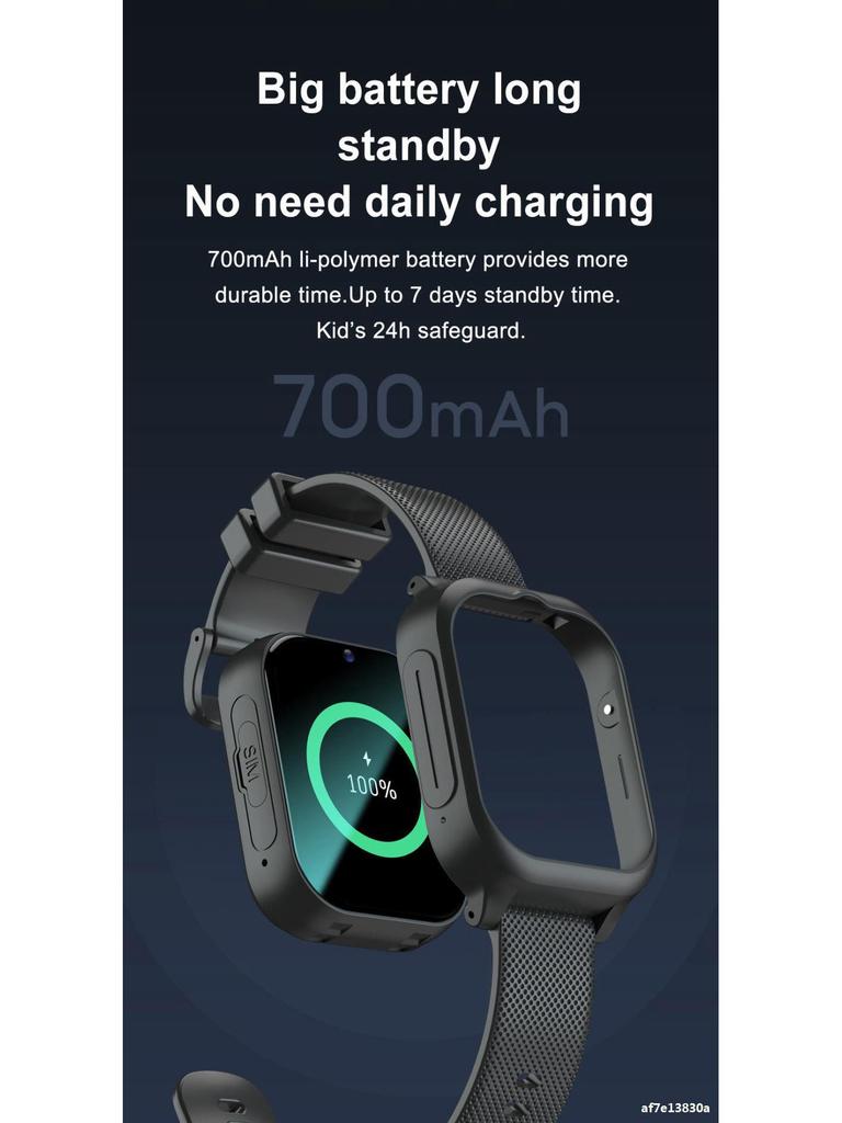 K26H 4G Detachable Smartwatch for Kids - Waterproof, GPS, Multifunctional for Students