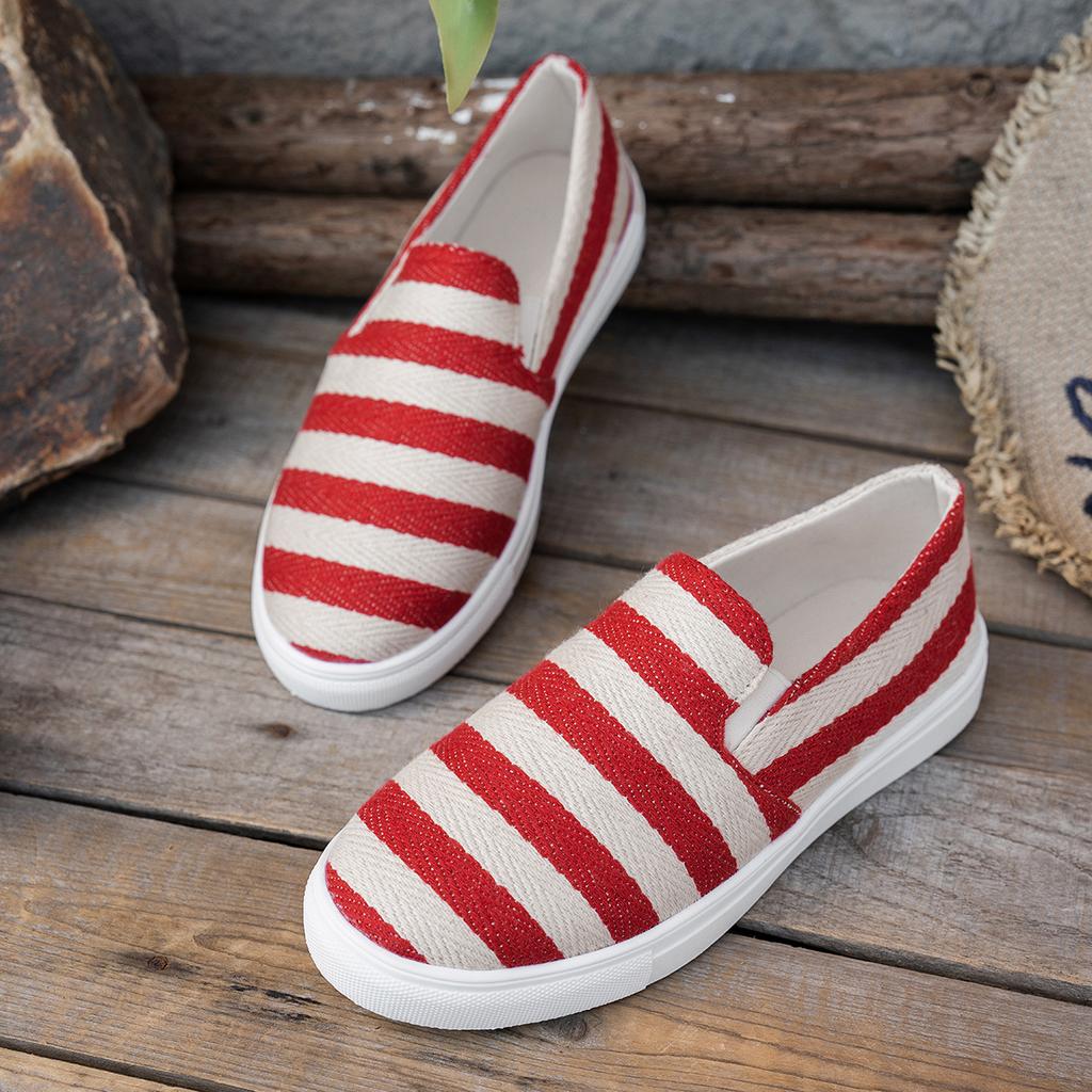 Moda 2025 Płócienne Sneakersy Damskie Pojedyncze Płaskie Sneakersy Spód Lazy Fisherman Style Koreańskie Białe Casualowe Płócienne Damskie Wygodne Buty