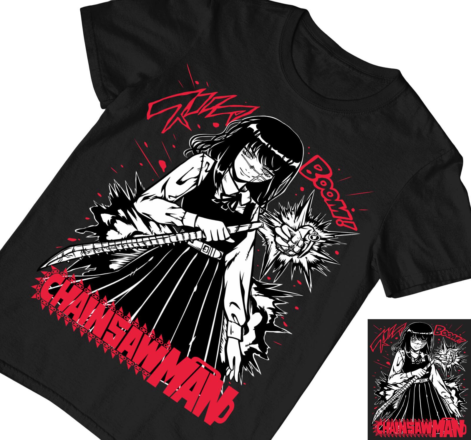 Asa Mitaka Chainsaw Man New T-Shirt Mens Womens Tees Top, Denji, Makima, Pochita, Horror,Tee S