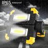 Led Work Light Portable Rechargeable 360 Degree Rotating Battery Powered Flood Lamps For Camping Car Repairing