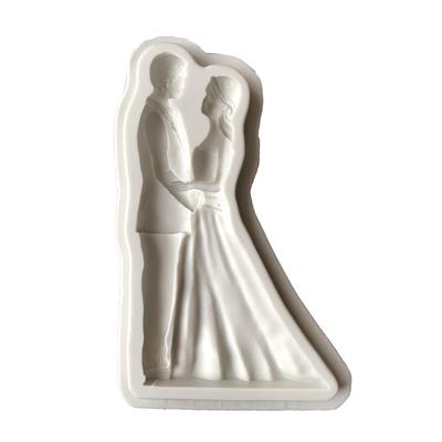 Silikonform Braut Bräutigam Hochzeit Fondant Kuchen Silikonform Schokolade Fudge Backwerkzeuge
