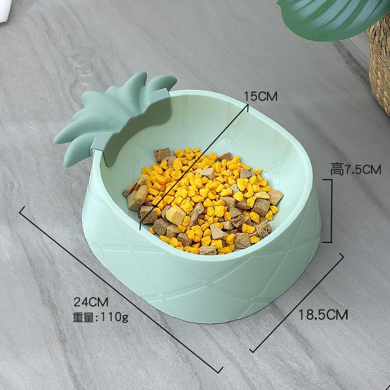 Pineapple Shape Pp Pet Bowl Dog Cat Food Water Feeding Bowl Pet Supplies