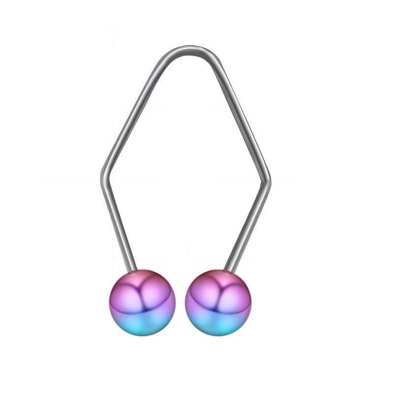 Stainless Steel Pearl Dimple Maker: European & American Facial Trainer, 14G Jewelry