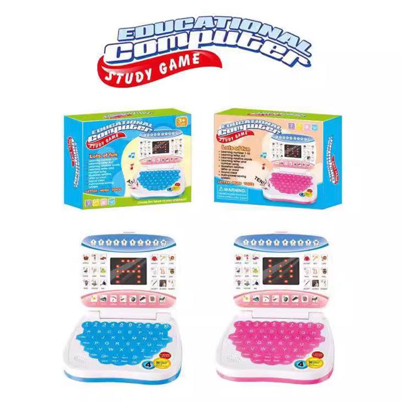 Macchina Parlante Pieghevole a Cartoni Animati Con Schermo Alfabeto Inglese Lingua Computer Tablet per Bambini Giocattoli Educativi Regalo