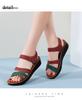 Damen Sommer Festlich Niedrige Keilabsatz Sandalen Komfort zum Hineinschlüpfen Lässige Flache Sandalen Gehen Urlaub Fußgewölbestütze Offene Zehen Plattform Strand Sandalen für Damen