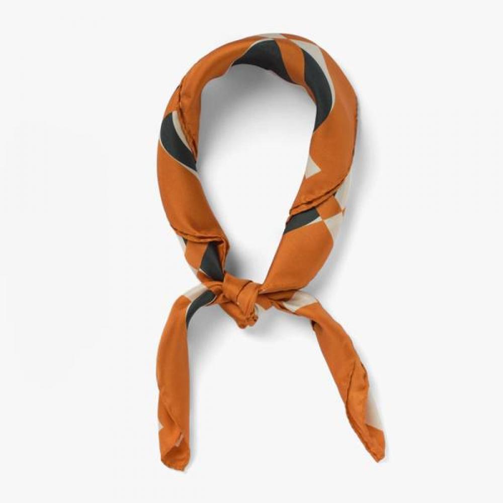 Regaglia Printed Silk Bandana Orange Rie2m80001a37 ORANGE (ORANGE)/FREE