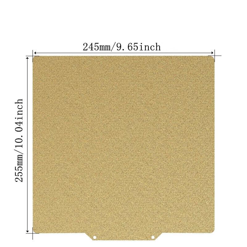 Ender-3/CR-6 SE /Ender-5 Plus PEI Print Bed Kit Double Sided Textured PEI Flexible Steel Build Plate 235x235/255x245/377x370mm