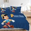 Pinocchio'S Jolly Adventure Print 3Pcs Bedding Setduvet Cover With 2 Bedropillowcase Home Birthday Gift