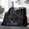 Swansea City Crest Flannel Blanket, Soft Polyester, Modern Design, All-Season for Camping, Travel, Gifts for holidays or birthdays