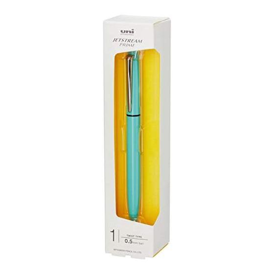Mitsubishi Pencil Jetstream Prime Oil-Based Ballpoint Pen, Rotating Knock Type, 0.5mm, Mint Blue, SXK330005.32, Accent Your Office Casual Style with