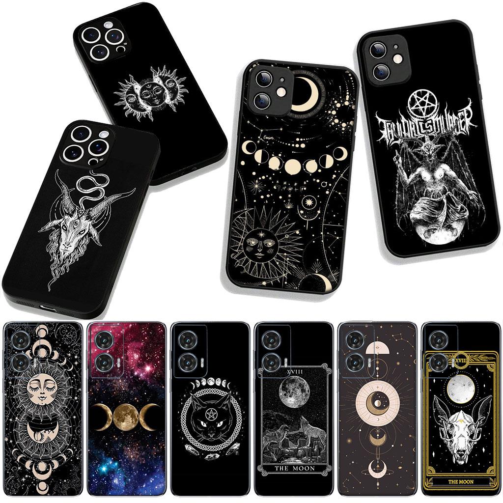 For Motorola Moto Edge 70 60 Fusion 40 NEO 20 Pro G Stylus G56 G96 G52 G41 G42 G51 Case Moon Tarot Mystery Totem Divine Witch