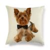 45cm*45cm Yorkshire dog  linen throw pillow covers couch cushion cover home decorative pillow covers
