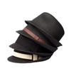 New Summer Big Size 61Cm Jazz Straw Hat For Man Retro British Curled Edge Design Sun Hat Outdoors Uv Upf 50+ Sunscreen Beach Hat
