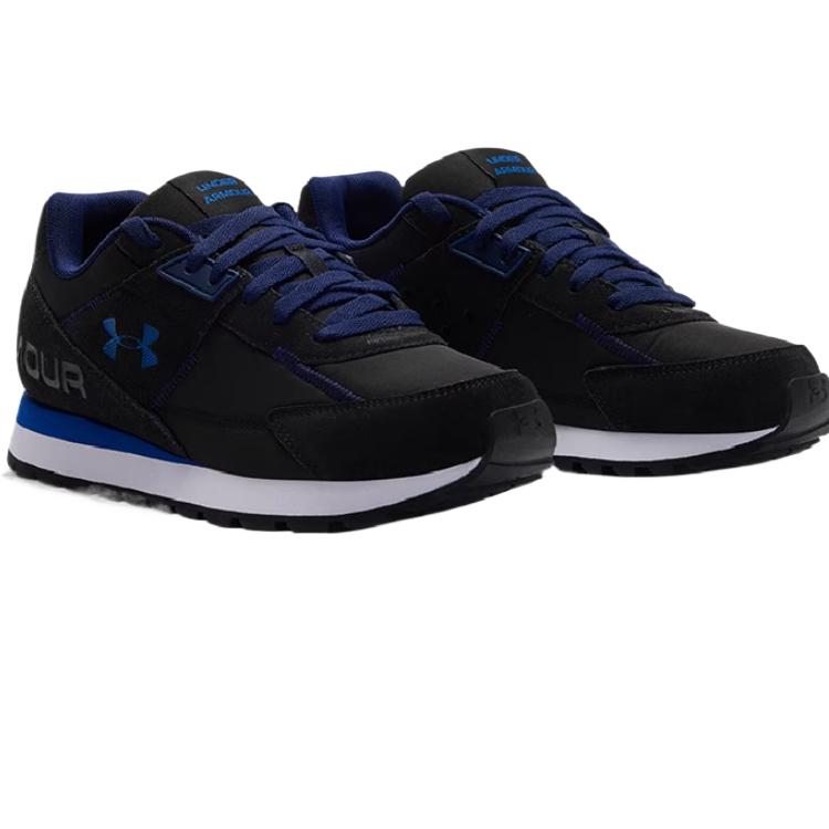 Under Armour Essential Comfortable Simple Atmospheric Wrap Low-Top Casual Shoes Men Sneaker Black 3028408-002