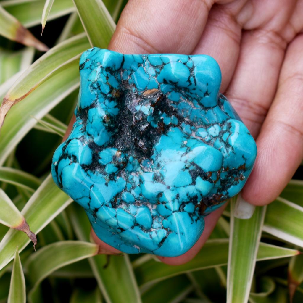 Natural Blue Turquoise Uncut Rough 380Ct CERTIFIED Loose Gemstone For Collection
