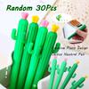 2Pcs Creative Fresh Cactus Neutral Pen 0.5mm Plant Shaped Signature Pens Student Stationery Cute Office School Supplies