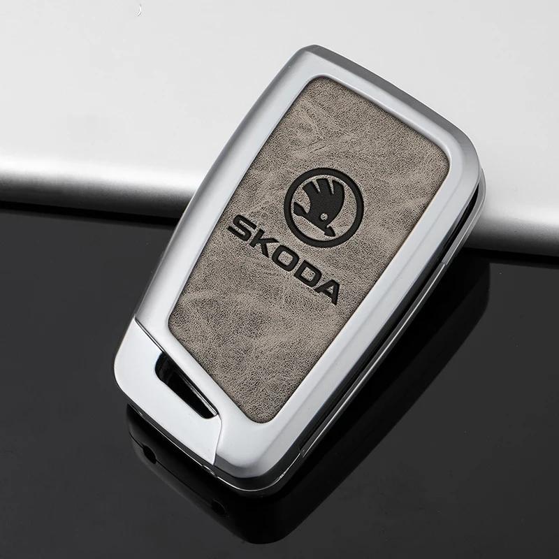 2025 Horké Auto Sklopný Obal na Klíčenku Ochranný Kryt Pouzdro Taška Pro Skoda Octavia A5 A7 Fabia Superb Kodiaq Karoq Klíčenka Příslušenství