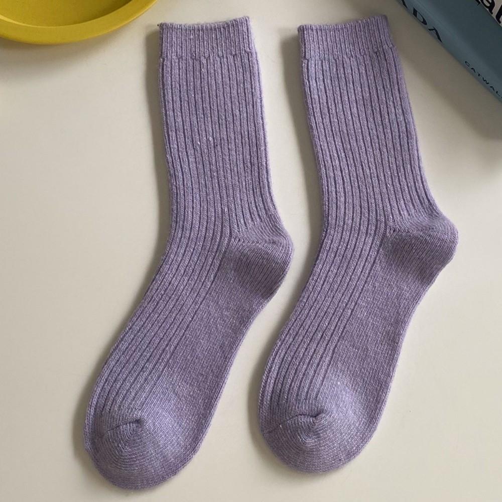 Thicken Mid-Calf Socks Warm Long Stockings New Knitted Socks Daily Wear