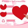 Harloon 100 Pcs Valentine's Day Paper Placemat Bulk 13.4”x 11.8” Disposable Cute Heart Shaped Dining Table Mats for Valentine's Day Kitchen