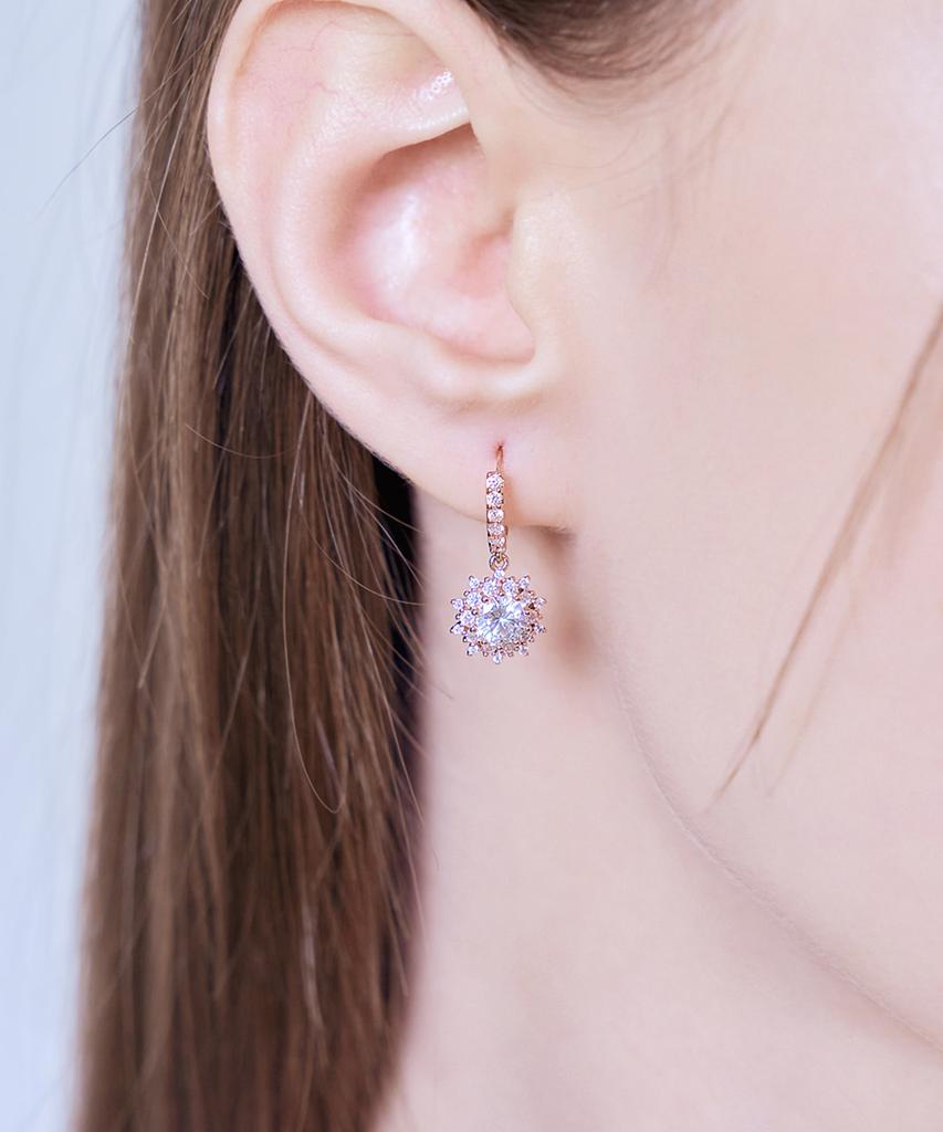 Ellejewelry 14K Gf Lori Cubic One-Touch Earrings Elgpee446
