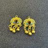 Gilded Ping An Lock Fortune Bell & Ruyi Pendant for Bracelet/Necklace