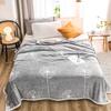 White Floral Throw Blanket Luxury Warm Fuzzy Soft Cozy Flannel Blanket for Home Sofa Couch Chair Decorative Bedroom Bed Blankets