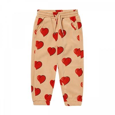 Mini Rodini 2271014113  Hearts Fleece Pants  Heart Fleece Kids Long Pants