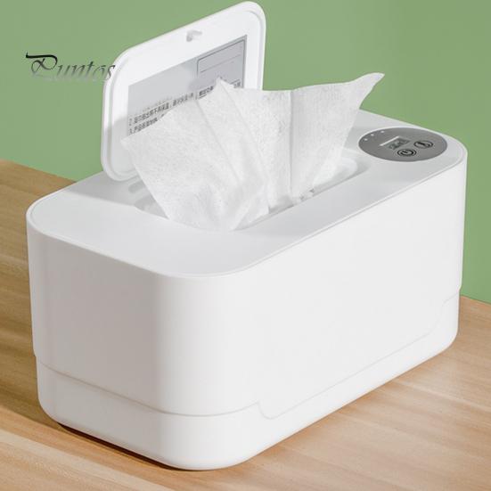 Baby Wipe Warmer Portable Temperature Adjustable USB Powered Large Capacity Wet Tissue Dispenser Heater