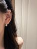 2026 New Light Luxury Exquisite High-end Design Water Drop Drill Ear Hole Earrings Temperament Earrings Cochlear Nails for Women