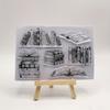1 pz Libro Plastica Trasparente Timbro Fai da te Album Card Ledger Timbro