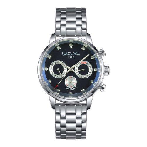 

[VALENTINO RUDY] Мужские металлические часы VALENTINO RUDY с натуральным бриллиантом VR6576B-BKWT FREE