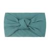 Summer Children's Headgear Baby Solid Color Nylon Knotted Wide Edge Headband Soft Double Knotted Headband