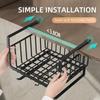 Hollowed Cabinet Hanging Rack Stable Multifunction Under Cabinet Basket Pullout Drawer Large Capacity Hanging Net Basket
