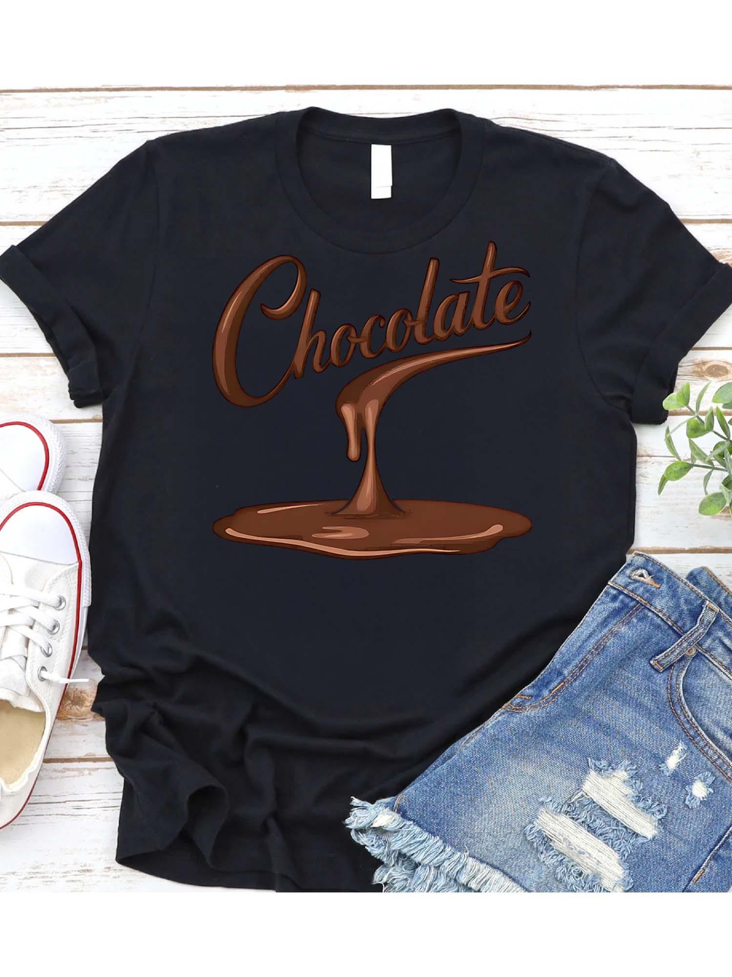 

Black Pure - Cotton Women s T - Shirt: Chocolate Lover s Delight Design 5XL різнокольоровий