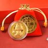 2025 Jahr der Schlange Glücksgoldmünze Gedenkmünzen Chinesisches Sternzeichen Abzeichen Sammlerstücke Gedenkmünzen