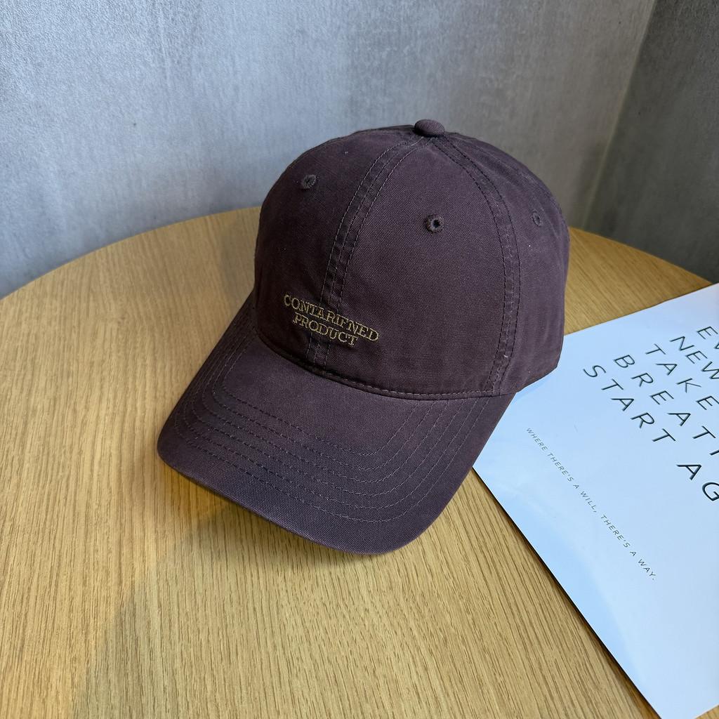 American Retro Letter Baseball Cap With Sunshade For Casual Outings