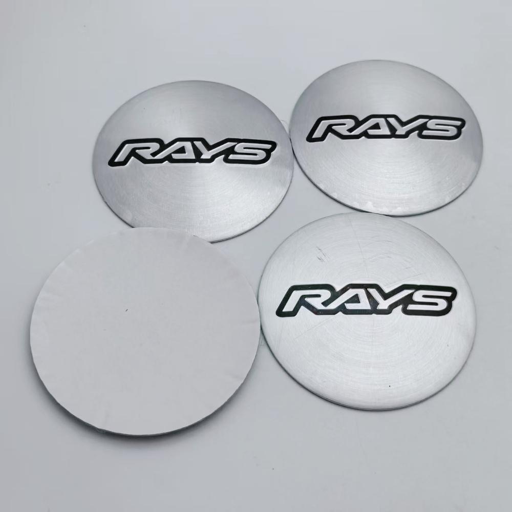 4pcs 45mm 50mm 56mm 65mm RAYS Logo Emblem Car Stickers Accessories for Car Wheel Center Caps Hub Cap Rim Cover Badge Replacement