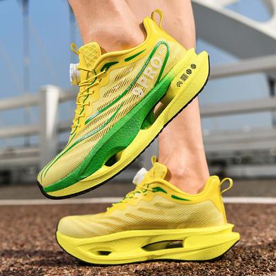 Herren Hochentwickelte Carbonplatten-Marathonlaufschuhe Lässig Gemütlich Atmungsaktiv Leicht Bequem Athletisch Rutschfest Wettkampfschuhe