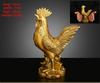 Copper Rooster Ornament Fortune Animal Chicken Money Yuanbao Home Entryway Desktop Decor Sculptures