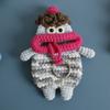 Key Protector Hand Knitted Key Case Pull Out Handmade Key Pouch Finished Product Funny Key Holder Daily Use