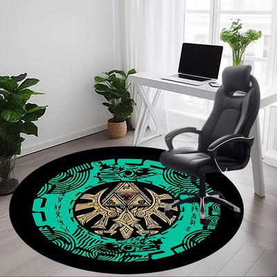 Legend of Zelda Office Round Area Rug, Under Office Chairs Bedroom Living Room Home Decor A0908171