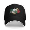 Mexico Heart with Mexican Flag Baseball Cap Hip Hop  Sandwich Cap for Unisex Women Breathable Sun Cap Sport