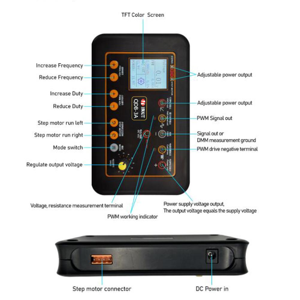 QDB 3A Antrieb Zündspulen-Prüfgerät für Automobile Einspritzventile Magnetventile Leerlauf-Schrittmotor Instrument Auto-Fehlerdetektor