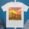 Moai Statue Sonnenuntergang T-Shirt | Osterinsel Landschafts-T-Shirt