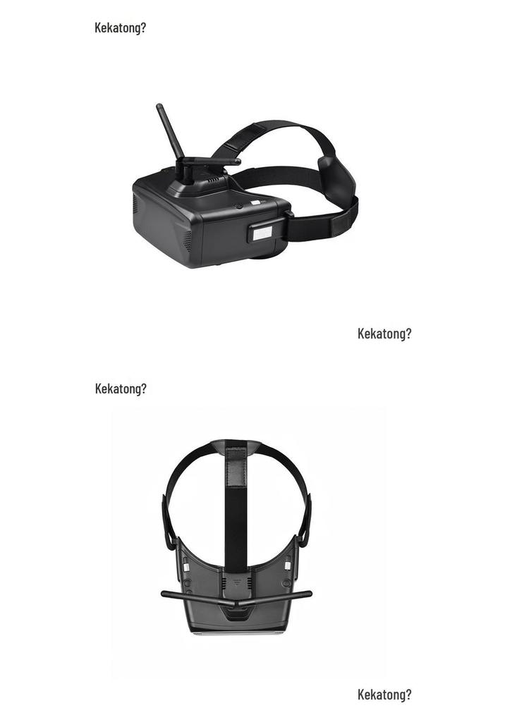 Skyzone VR-CBX-V04 FPV Goggles with 2.4G Analog Video Transmission and Drone Camera Compatibility