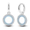 925 Sterling Silver Love Feather Moon Star Heart Earrings Fit Original Charms Hoop for Women Girls Stud Earring Jewelry Gifts